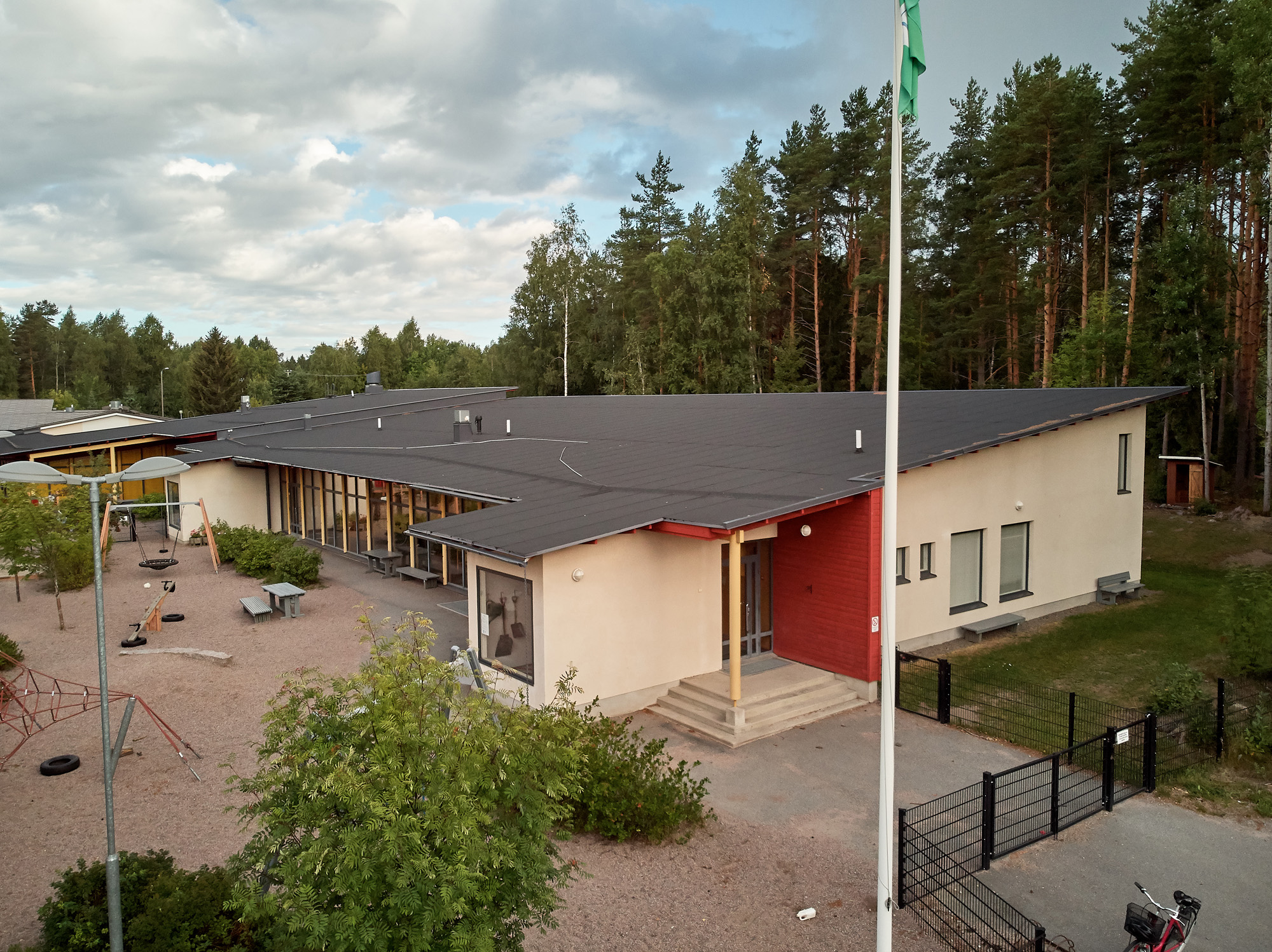 Ilmakuva Eteläisten päiväkodista.