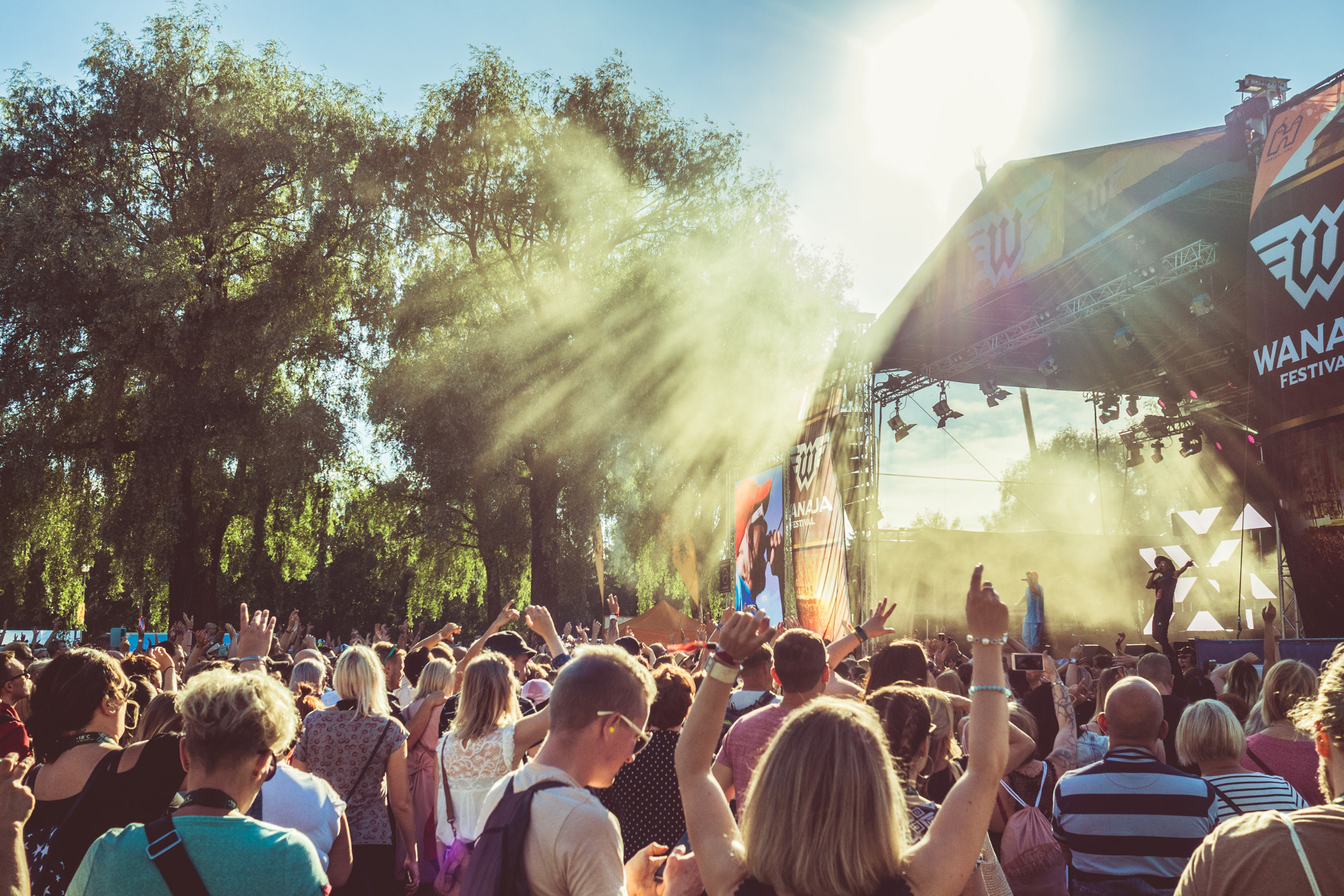 Yleisöä Wanaja Festival -tapahtumassa.