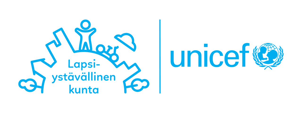 Unicefin lapsiystävällinen kunta tunnus.