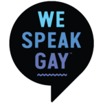 We Speak Gay -yhteisön tunnus.