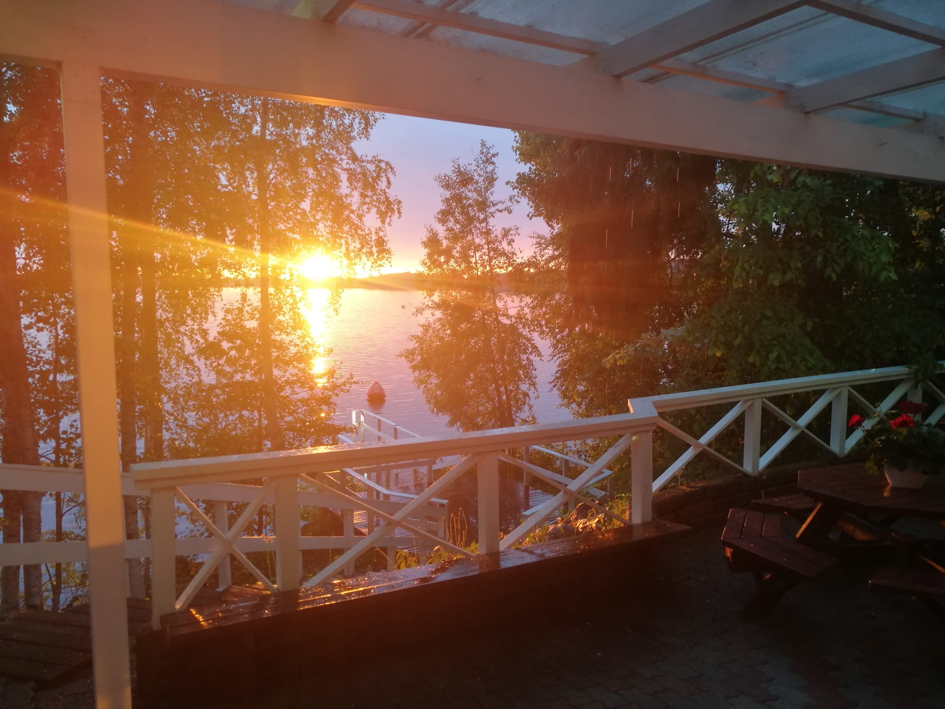 Lasiranta beach sauna sunset